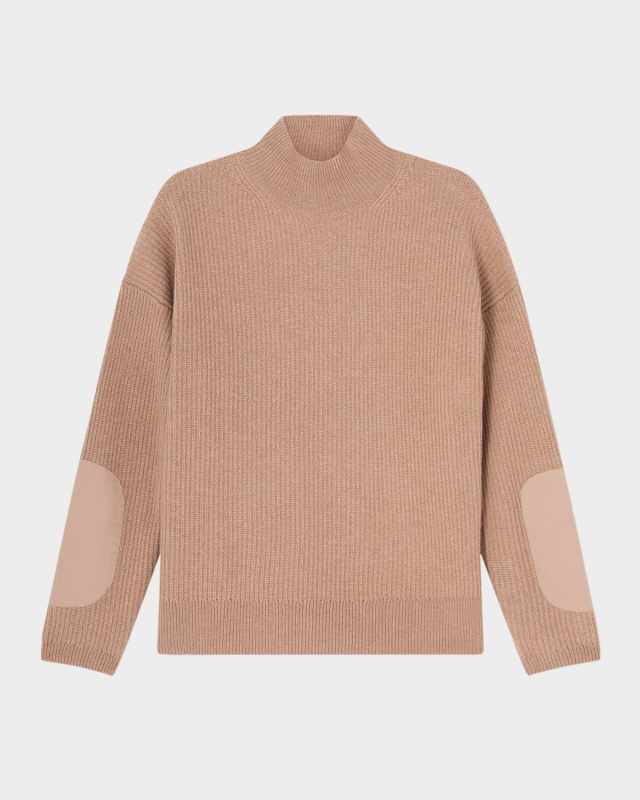 Everly Ribbed Turtleneck Wool Sweater